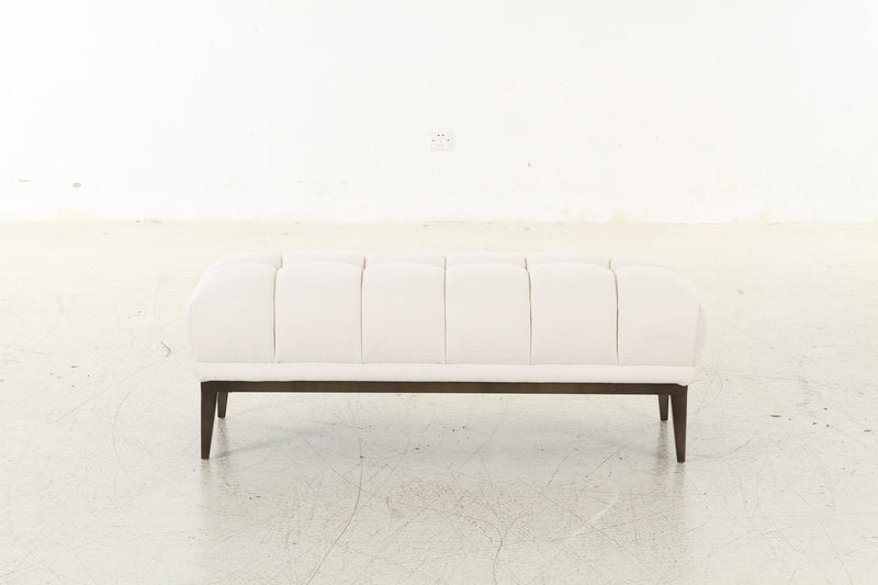 Avalon White & Black Bench - Al Rugaib Furniture