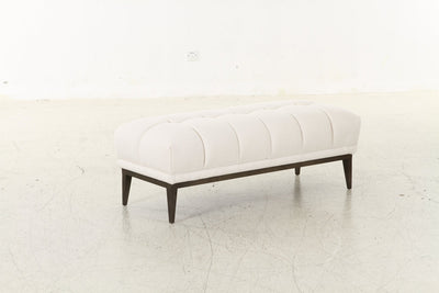 Avalon White & Black Bench - Al Rugaib Furniture