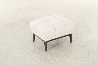 Avalon White & Black Ottoman - Al Rugaib Furniture