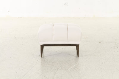 Avalon White & Black Ottoman - Al Rugaib Furniture
