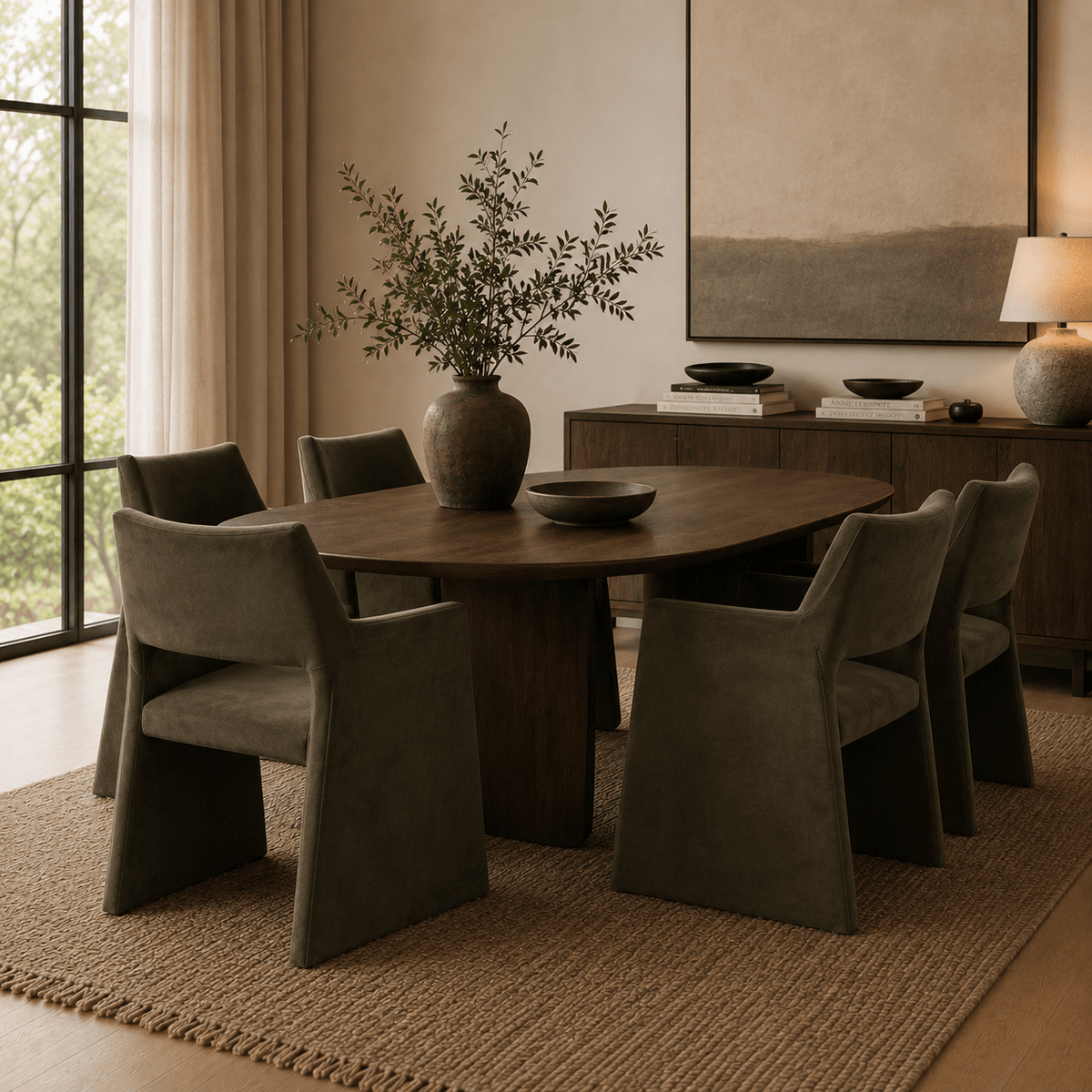 Avante Velvet Green Dining Chair Dining Chairs| Roots Furniture