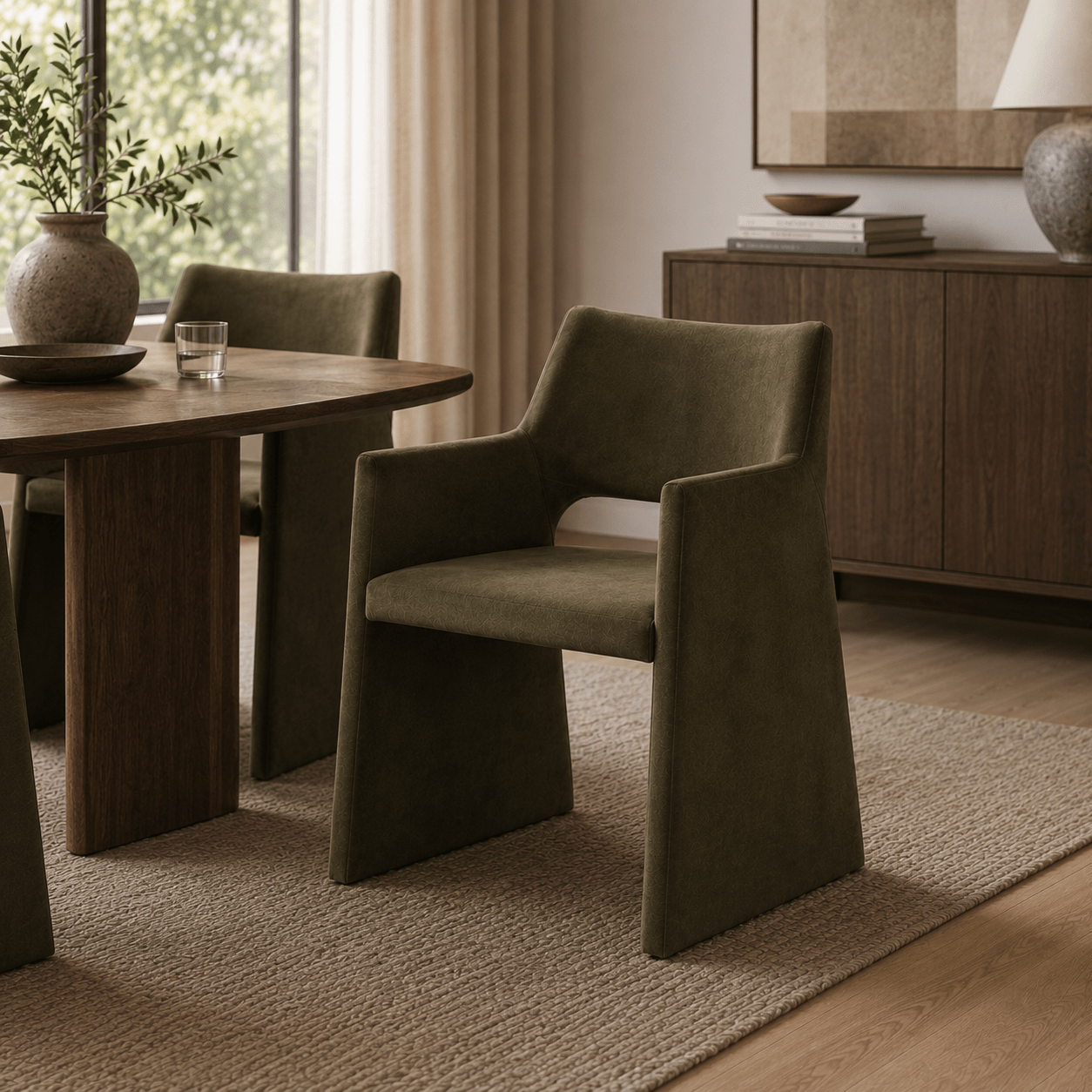 Avante Velvet Green Dining Chair Dining Chairs| Roots Furniture
