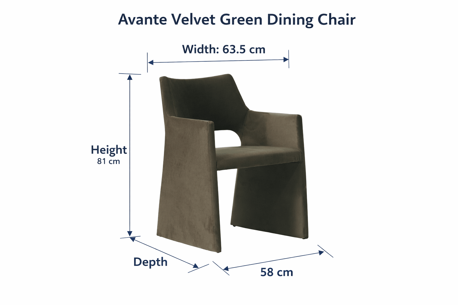 Avante Velvet Green Dining Chair Dining Chairs| Roots Furniture