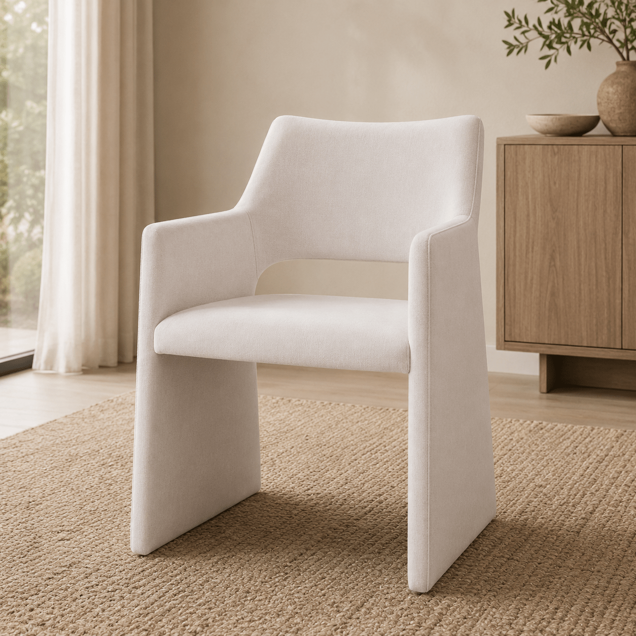 Avante Velvet Ivory Dining Chair Dining Chairs| Roots Furniture