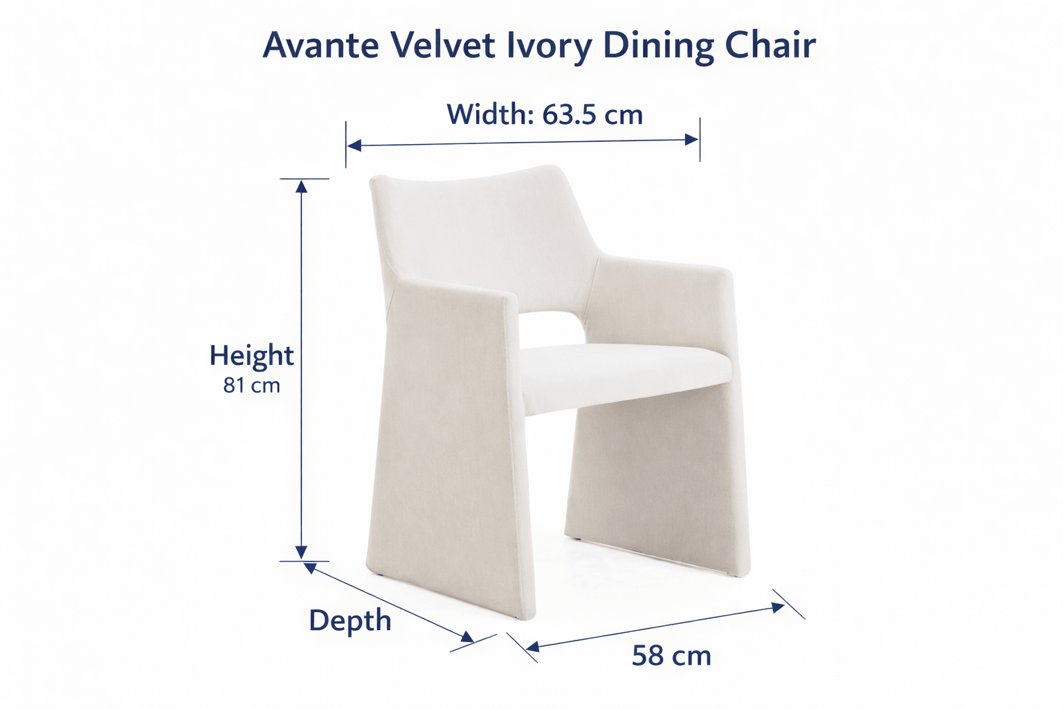 Avante Velvet Ivory Dining Chair Dining Chairs| Roots Furniture