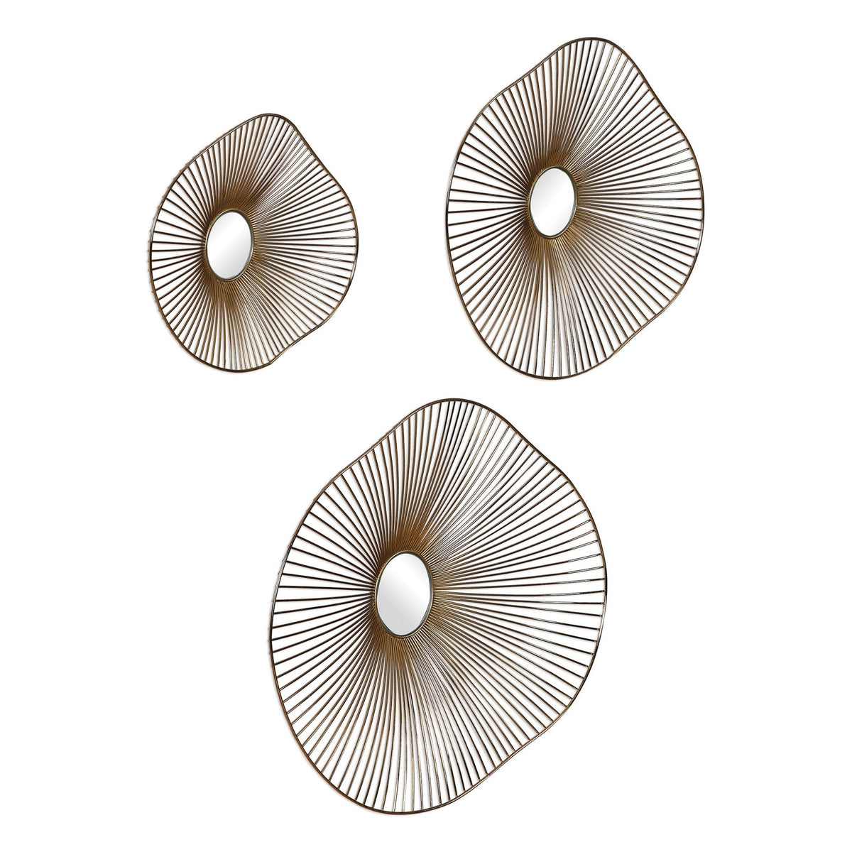 Avarie Metal Wall Art, S/3 Wall Decors| Uttermost