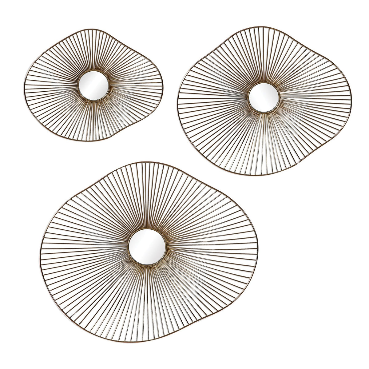 Avarie Metal Wall Art, S/3 Wall Decors| Uttermost