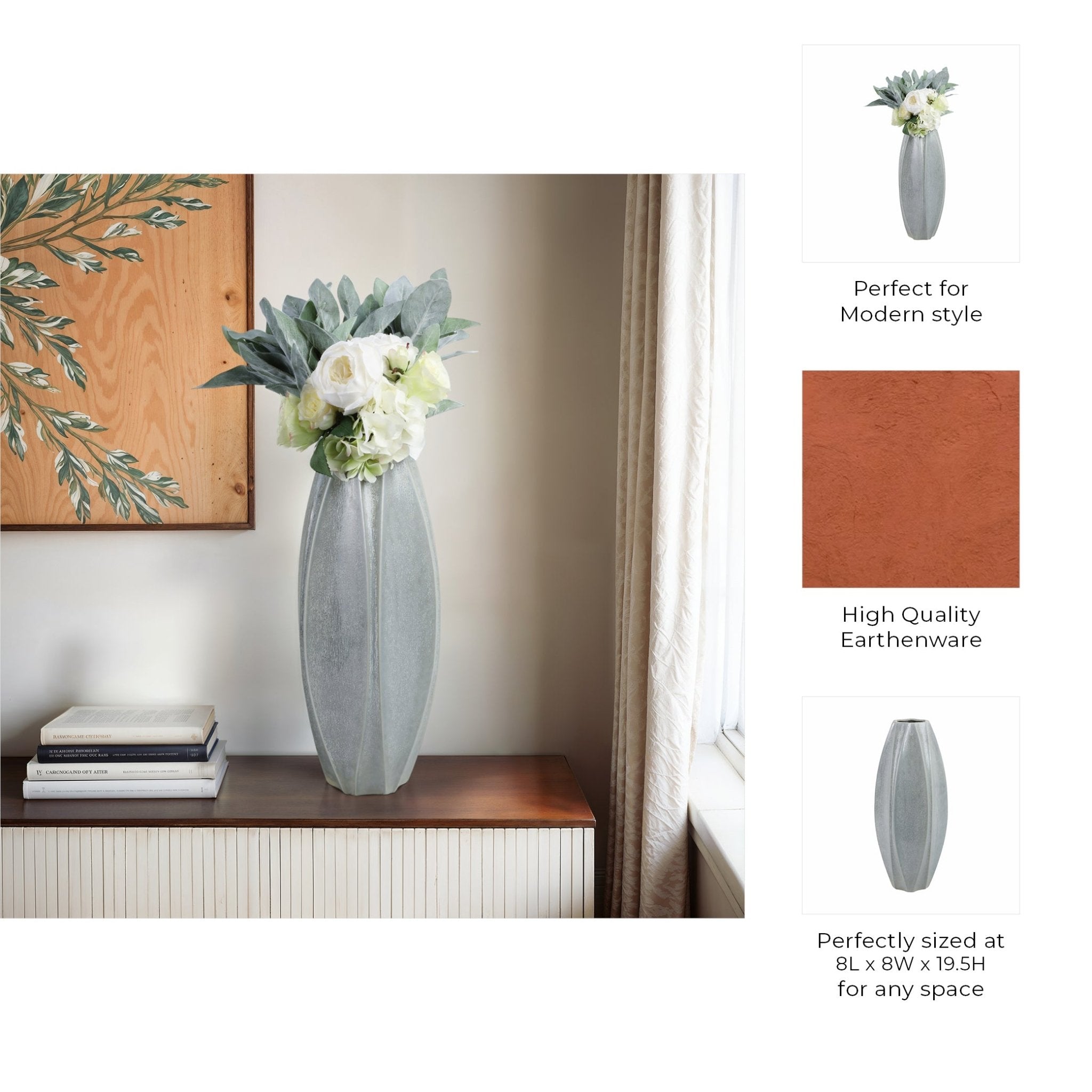 Aveiro Ceramic Portugal Vase Vases and Jars| Sagebrook Home