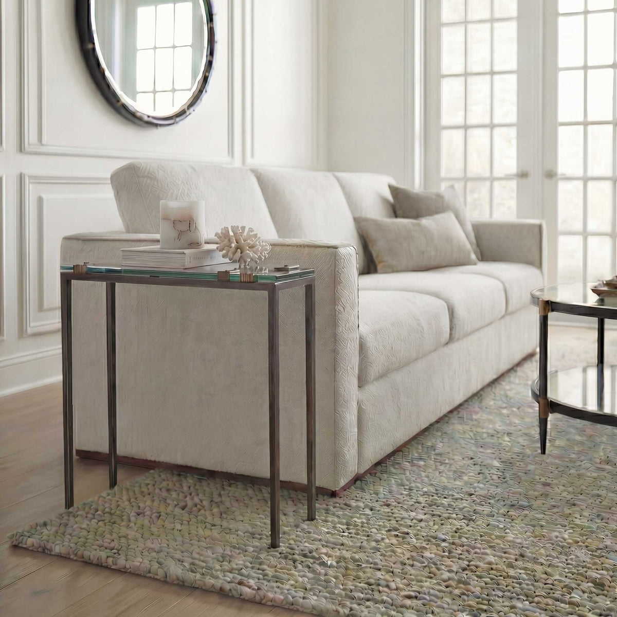 Averona Glass Top Accent Table Accent & End Tables| Uttermost