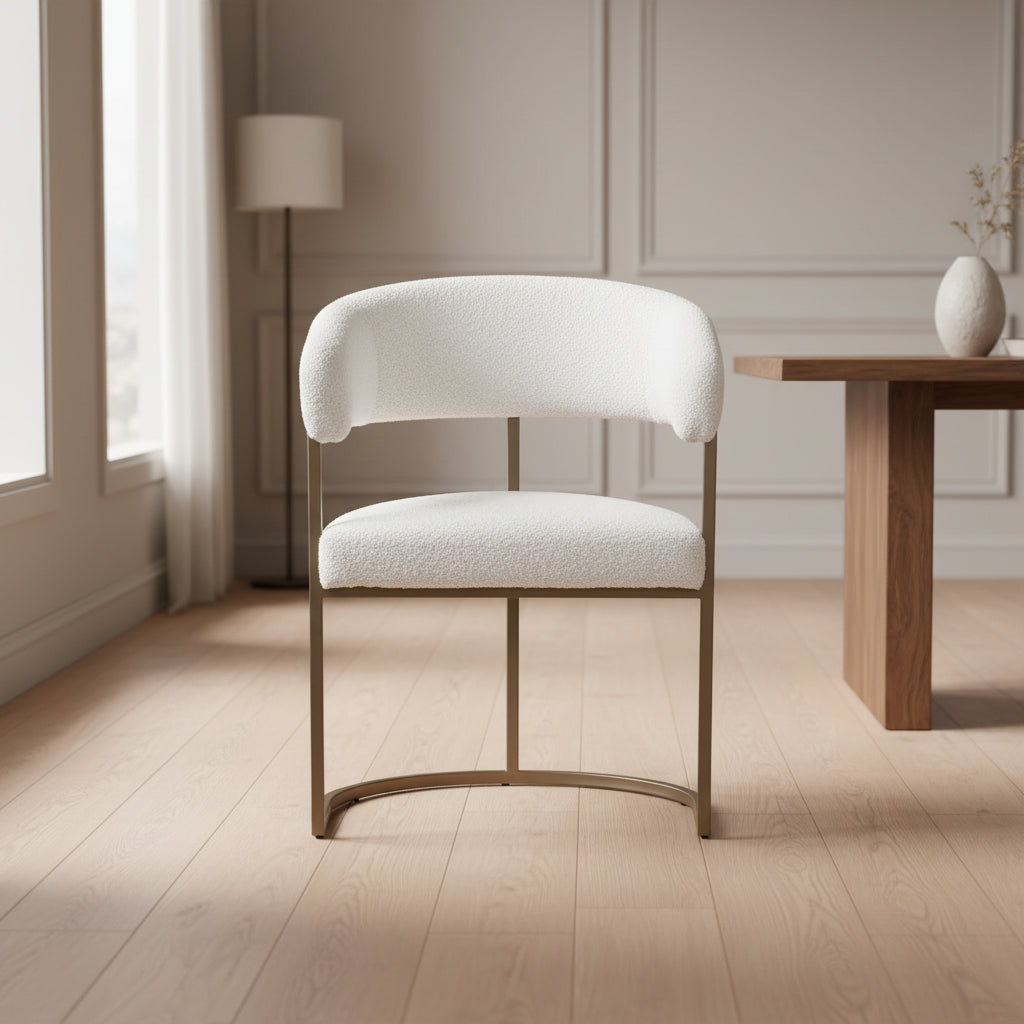 Axis Cream Boucle Dining Chair Dining Chairs| Roots Furniture
