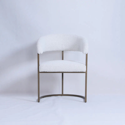 Axis Cream Boucle Dining Chair - Al Rugaib Furniture