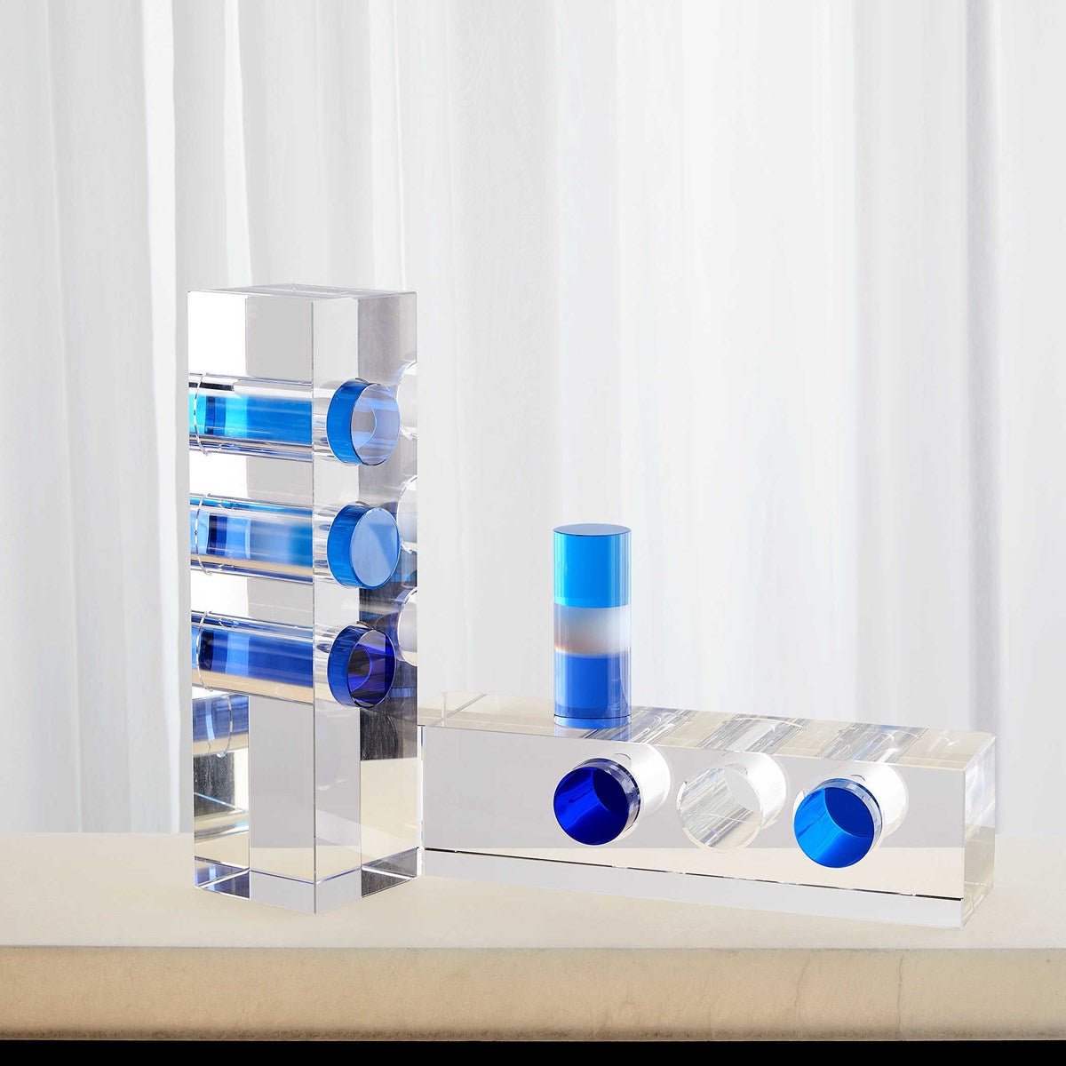 Azure Tower Table Decors| Uttermost