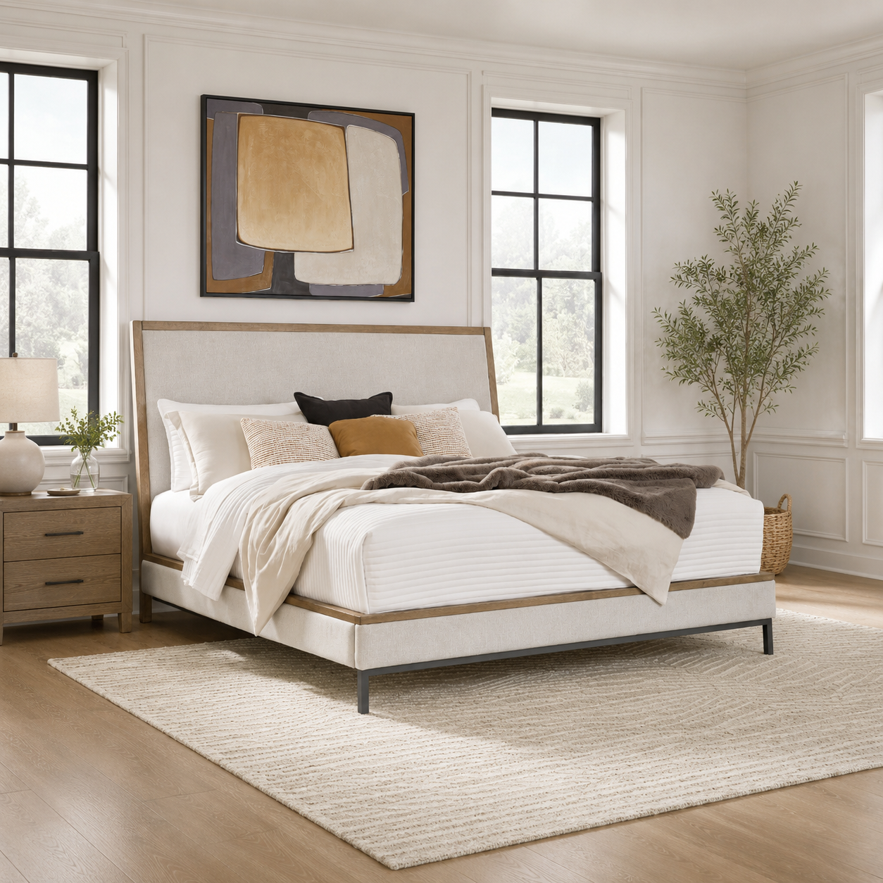 Tomtyn King Upholstered Bed