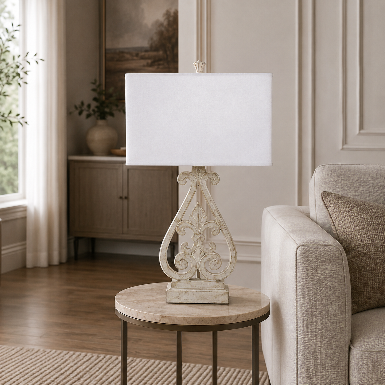 Fleur De Lis Table Lamp