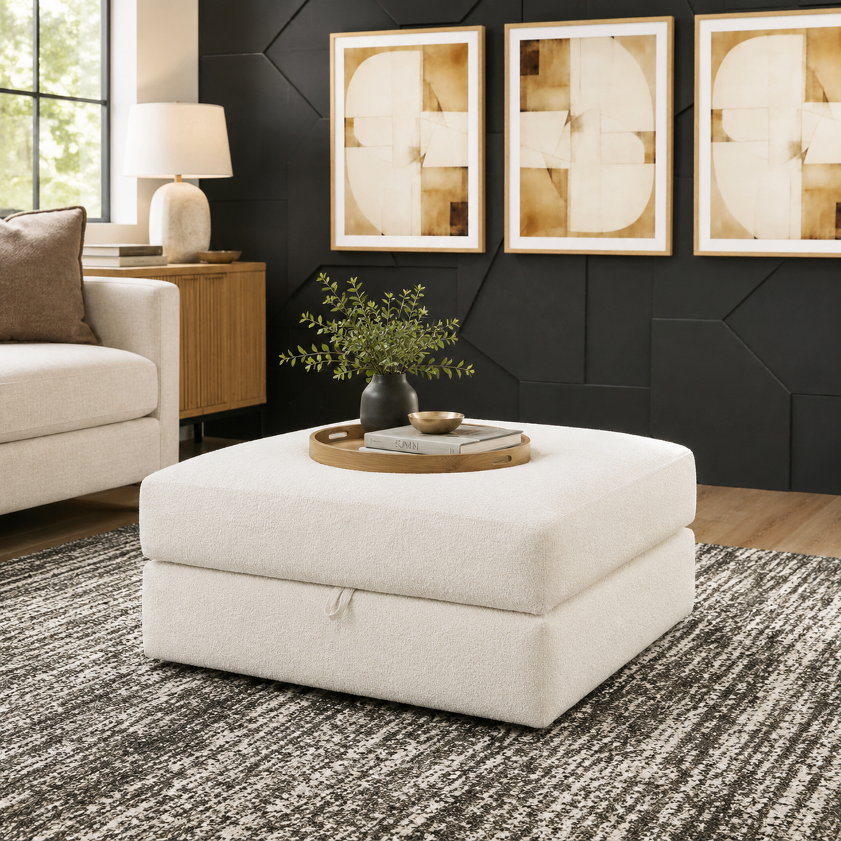 Elissa Court Ottoman With Storage