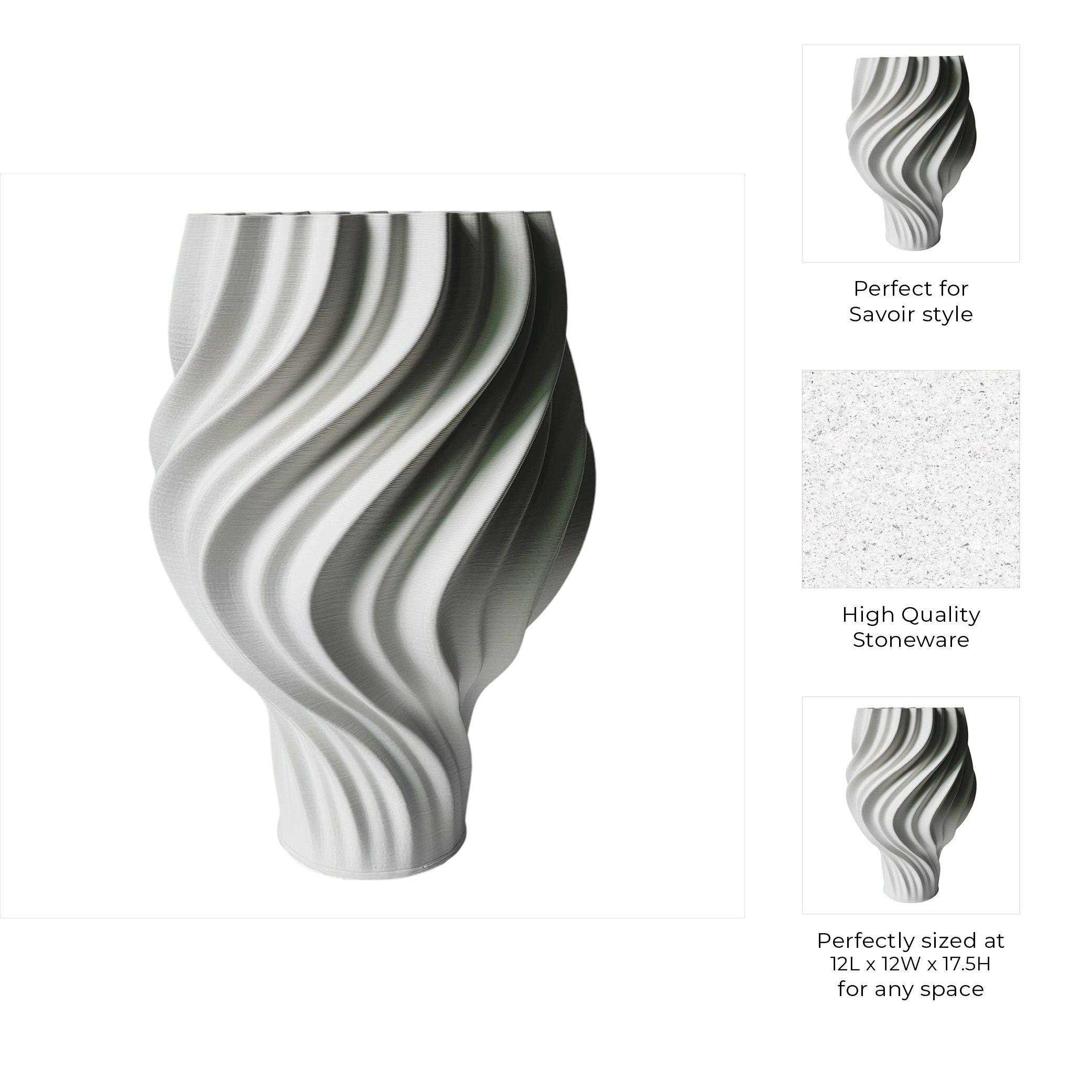 مزهرية أشفورد المطبوعة ثلاثية الأبعاد Ashford 3d Printed Vase