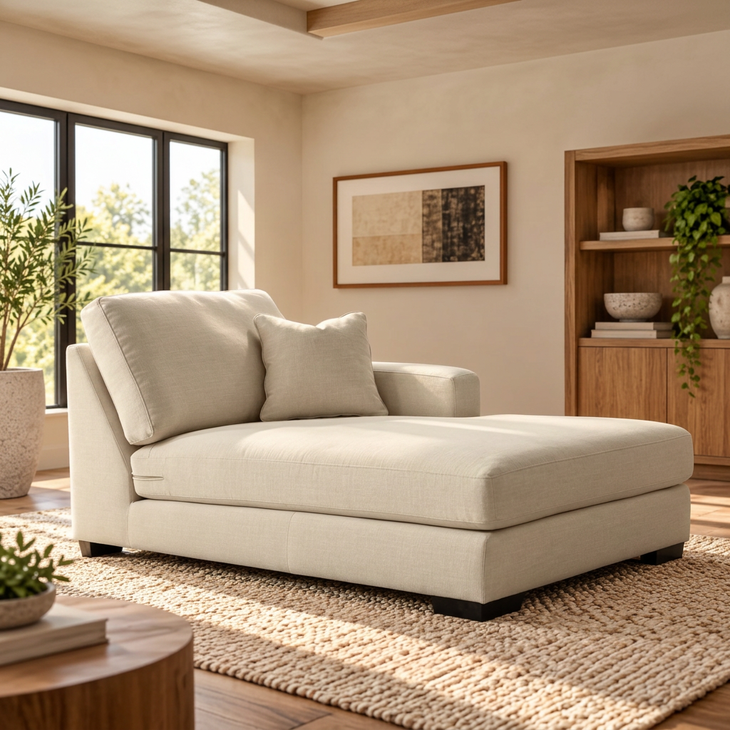 Scott Cream Right Chaise
