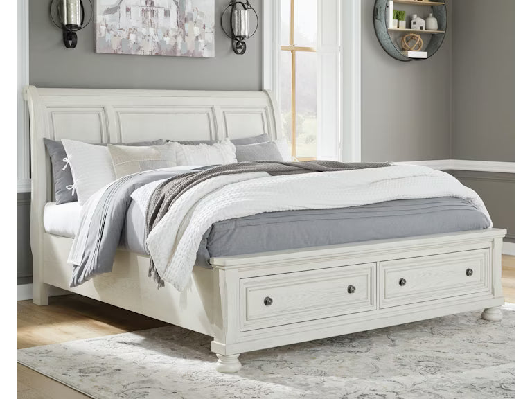Robbinsdale King Sleigh Bed With Storage Beds| Ashley Homestore