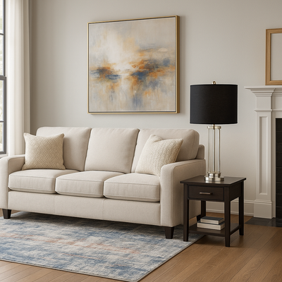 ALUMINUM 36" INDUSTRIAL TABLELAMP, SILVER