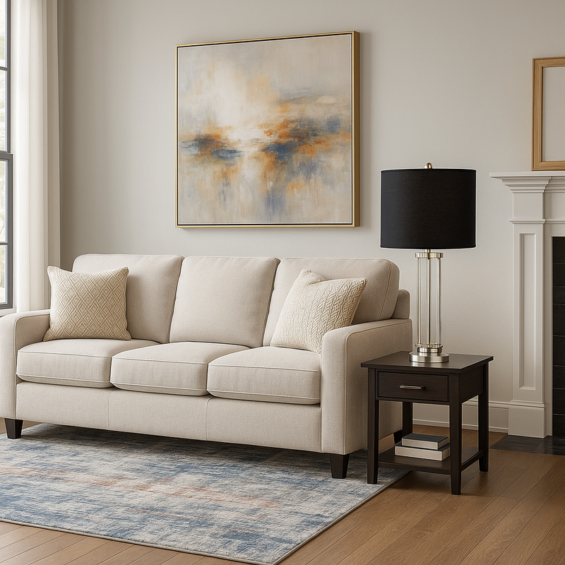 ALUMINUM 36" INDUSTRIAL TABLELAMP, SILVER