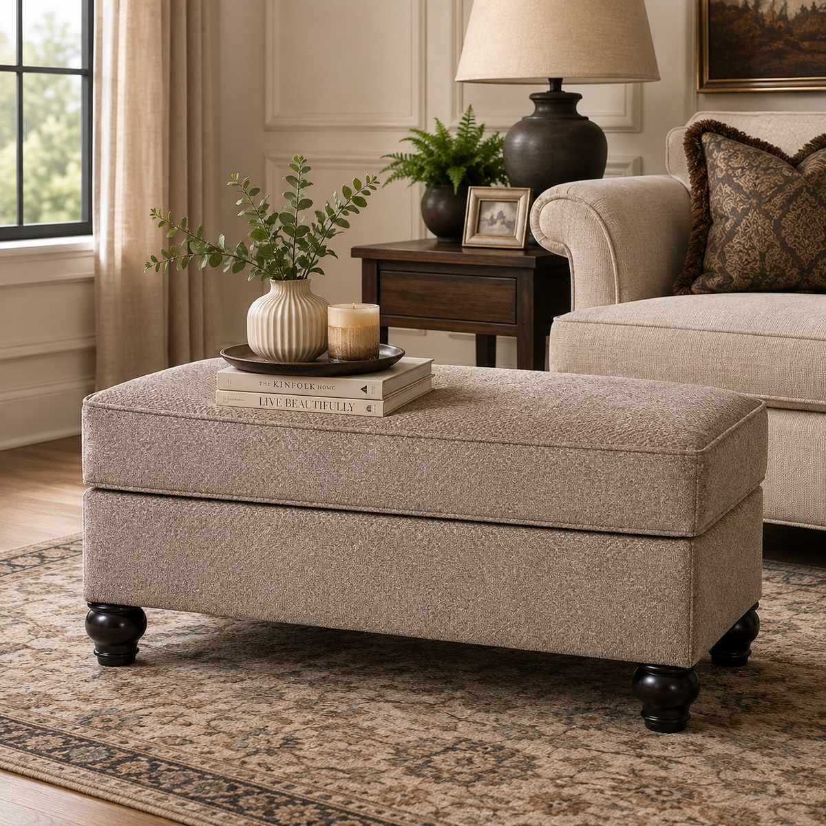 Tight-Rope Ottoman