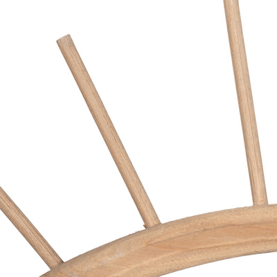 WOOD/METAL, 22L MIRRORED EYE WALL DECO, BROWN WB