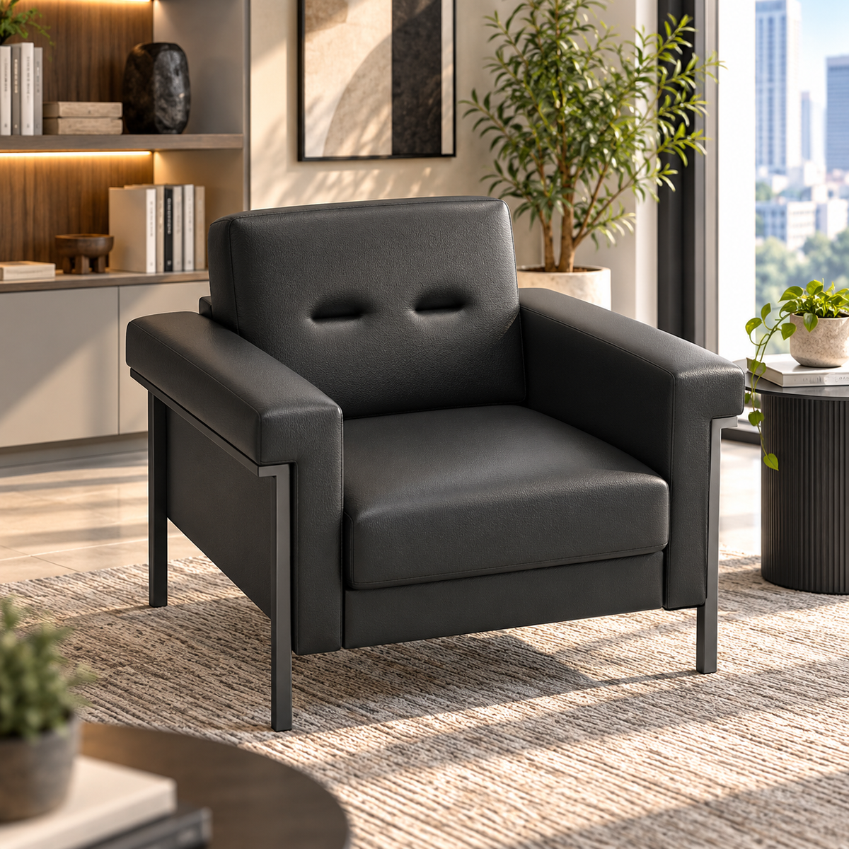 Black Leather Chair