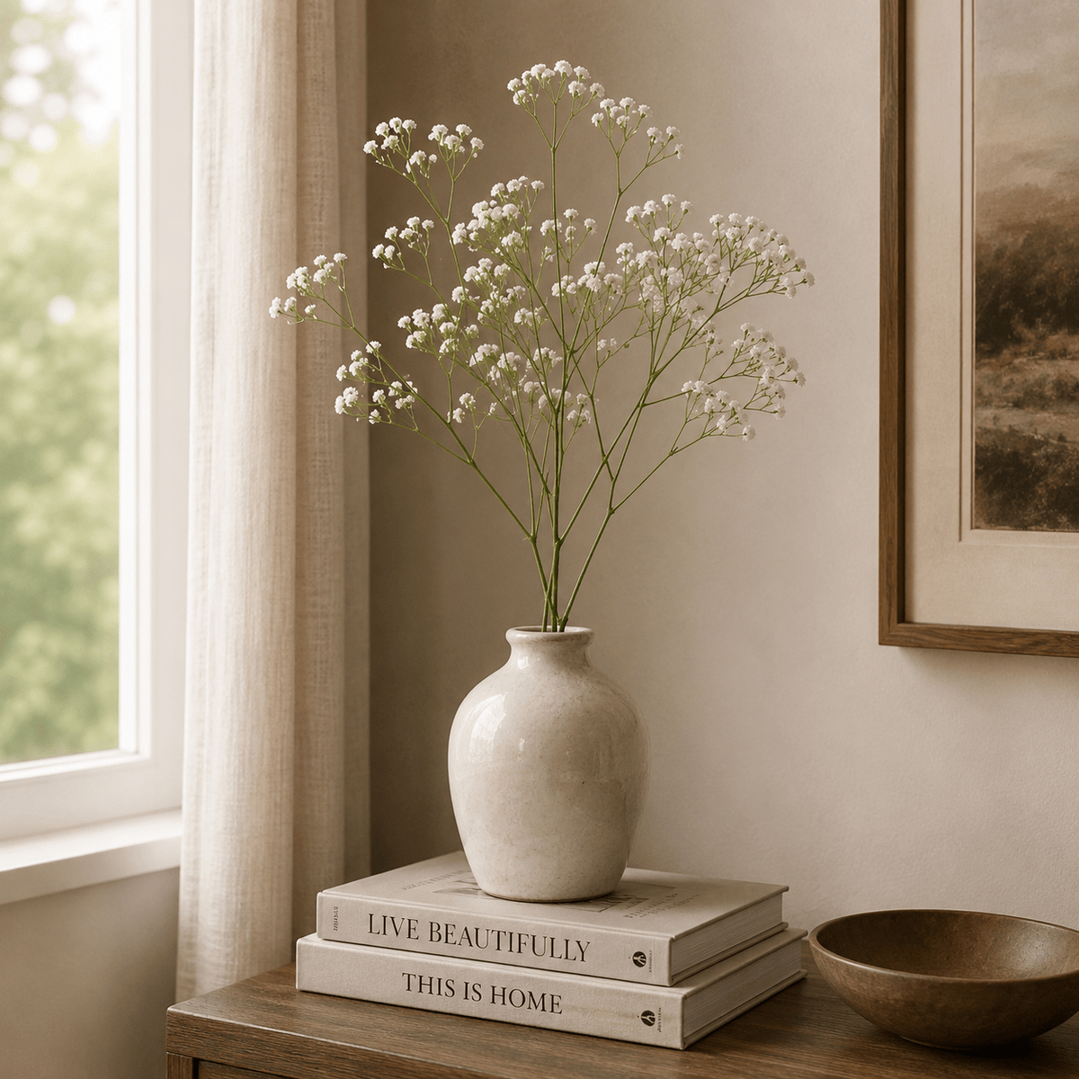 Baby's Breath White Plants| Roots Furniture