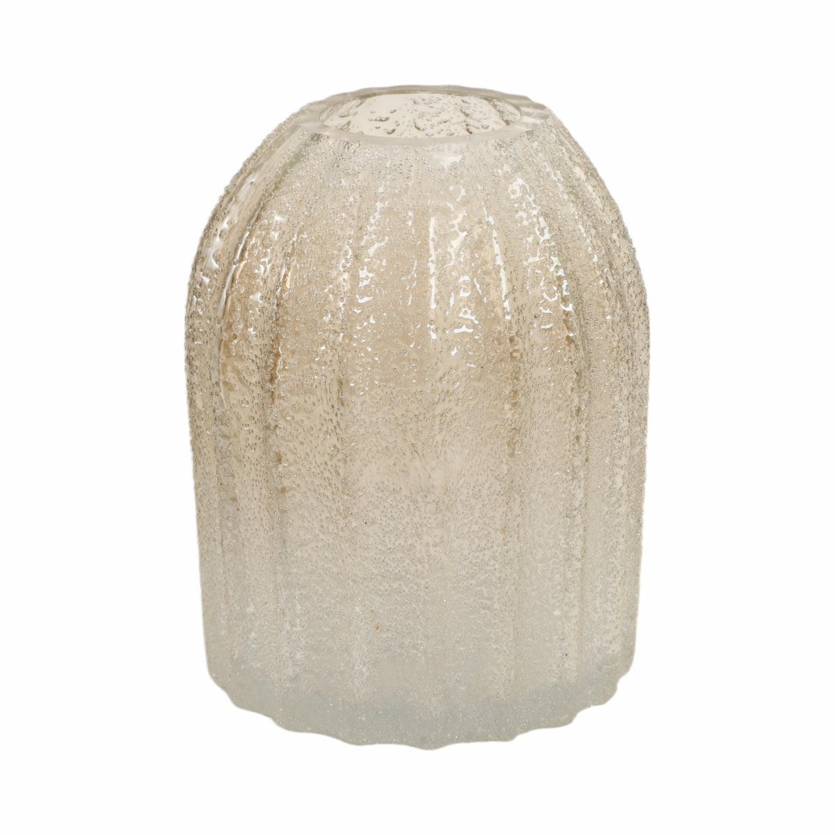 وعاء زجاجي فني مصنوع يدوياً بتصميم كافيار CAVIAR ARTISAN BLOWN GLASS VASE