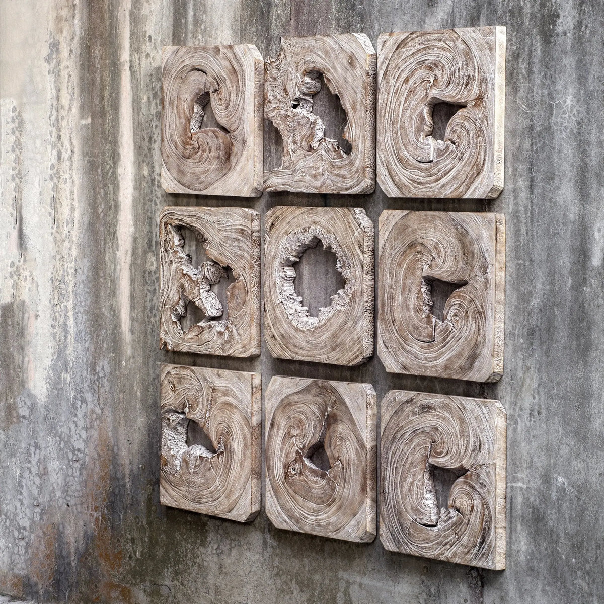 Bahati Wood Wall Art, S/9 Wall Decors| Uttermost