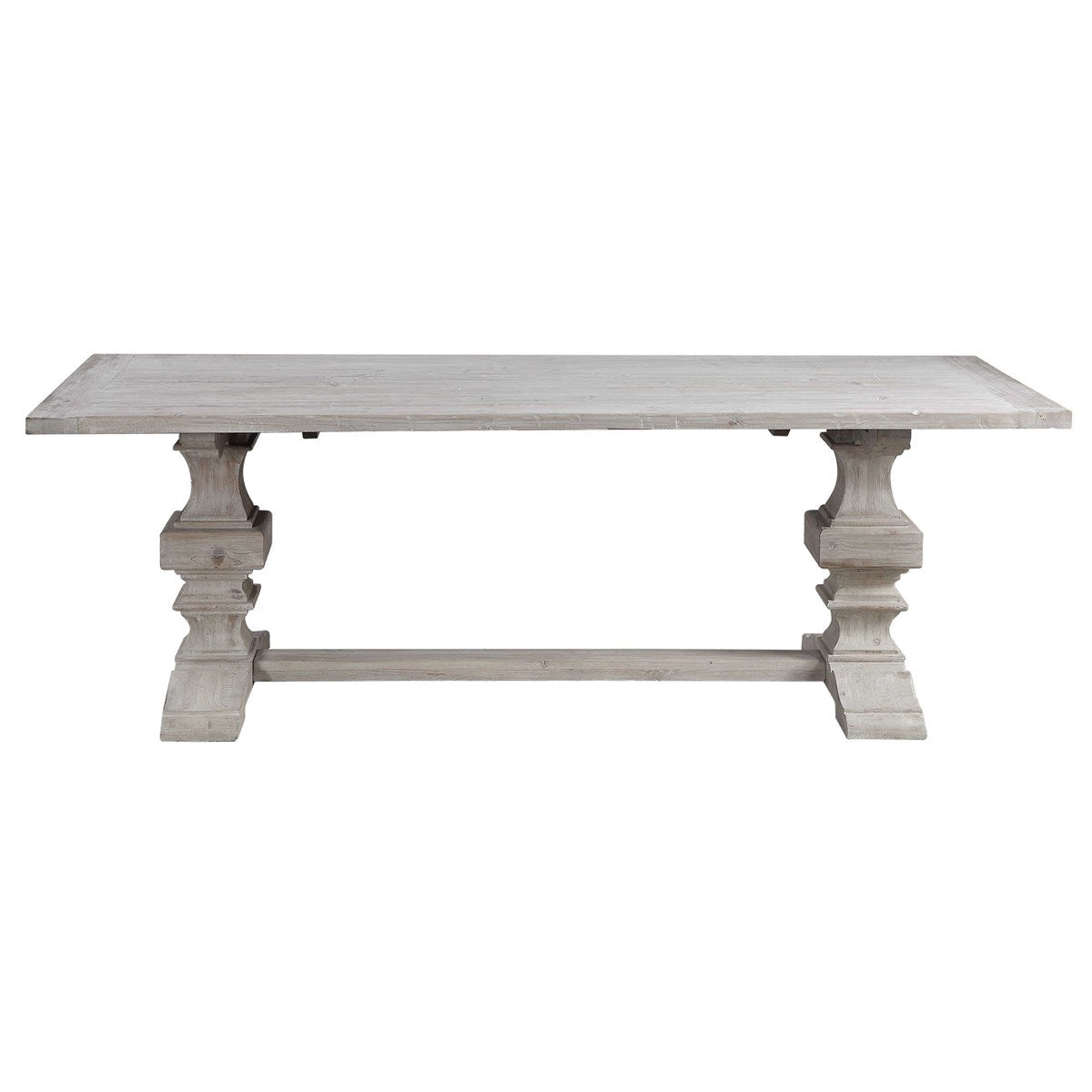 Baldrick Extension Dining Table, White Coffee Tables| Uttermost