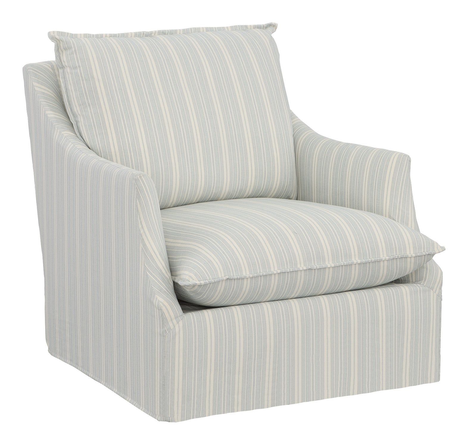 Baldwin Slipcovered Lounge Chair Dining Chairs| Fairfield Chair