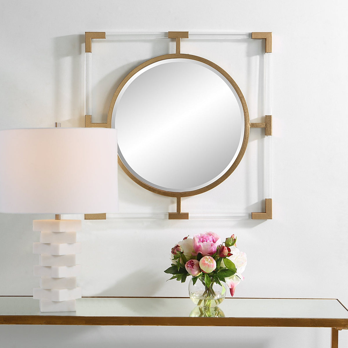 Balkan Small Mirror, Gold Mirrors| Uttermost
