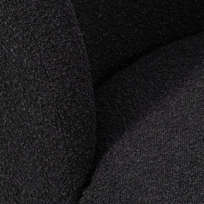 BALL - FOOT ACCENT CHAIR, BLACK - Al Rugaib Furniture