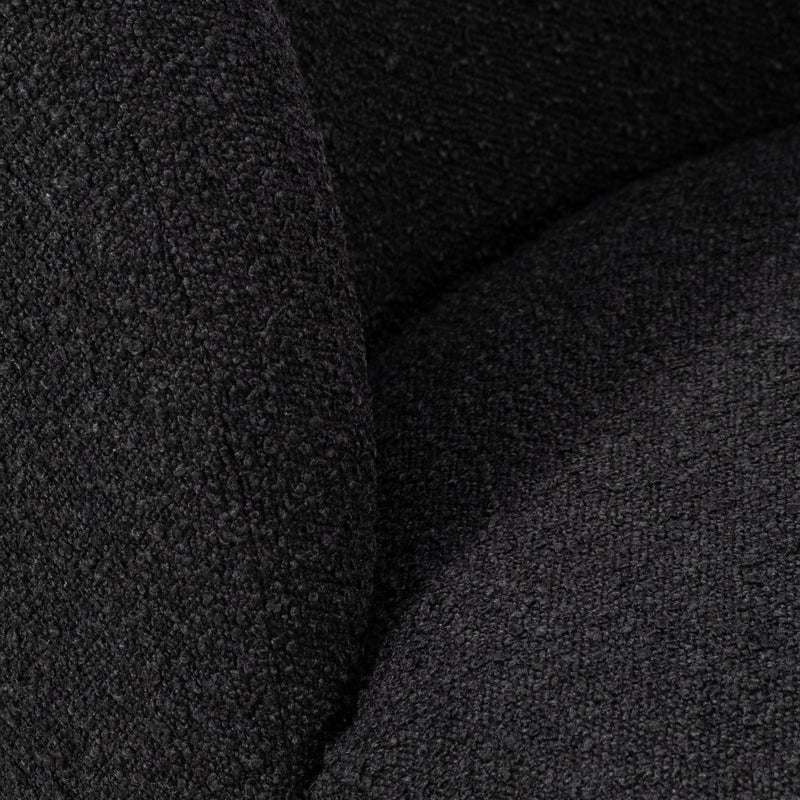 BALL - FOOT ACCENT CHAIR, BLACK - Al Rugaib Furniture