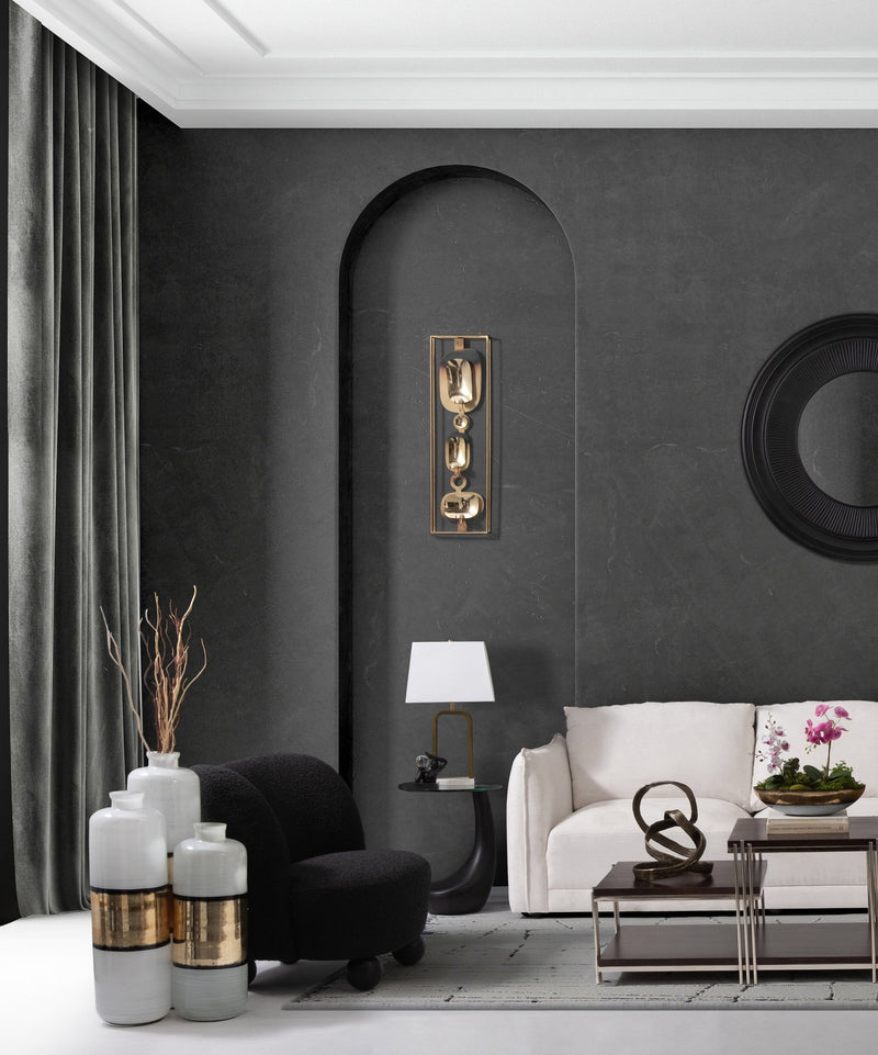 BALL - FOOT ACCENT CHAIR, BLACK - Al Rugaib Furniture