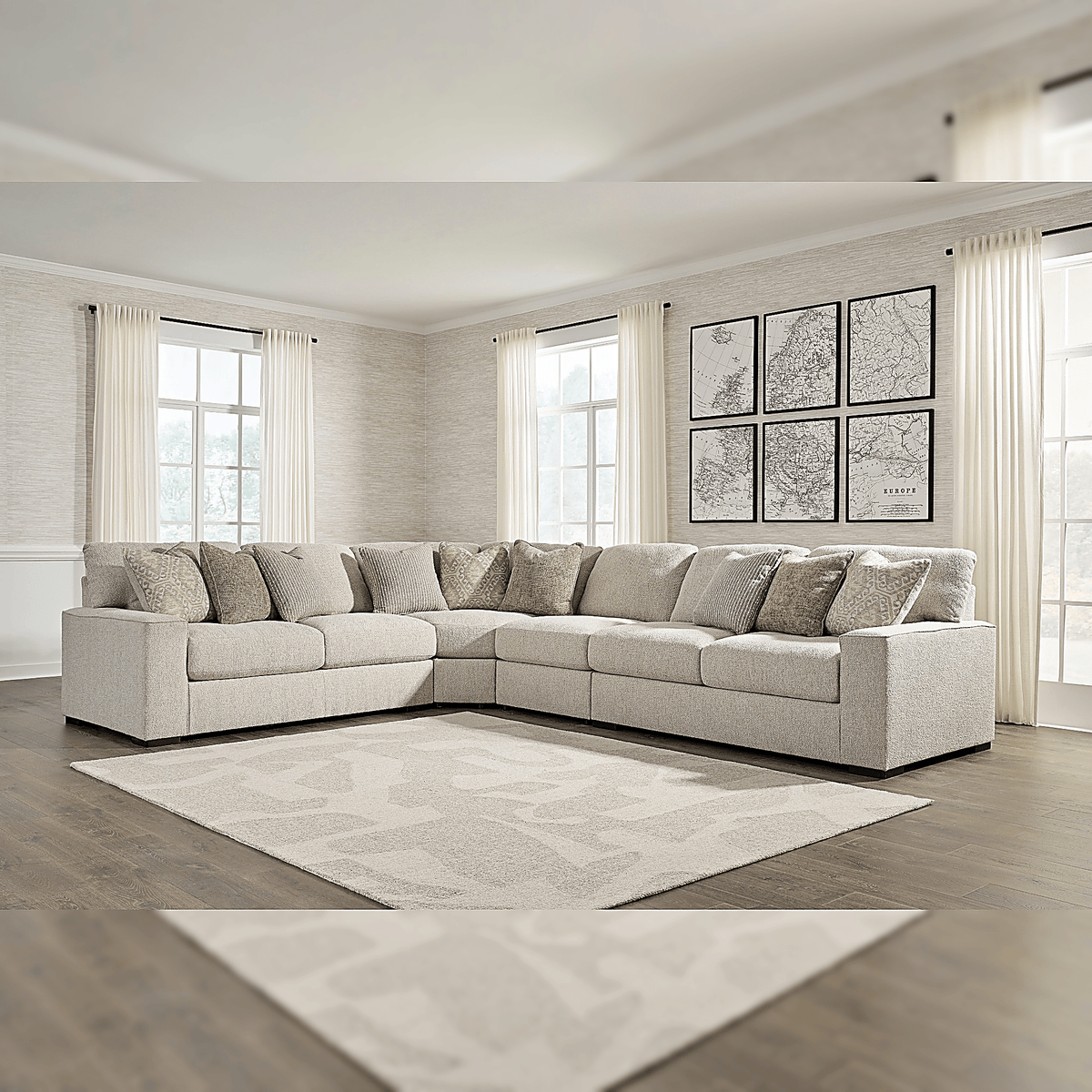 Ballyton 5-Piece Sectional Sectionals| Ashley Homestore