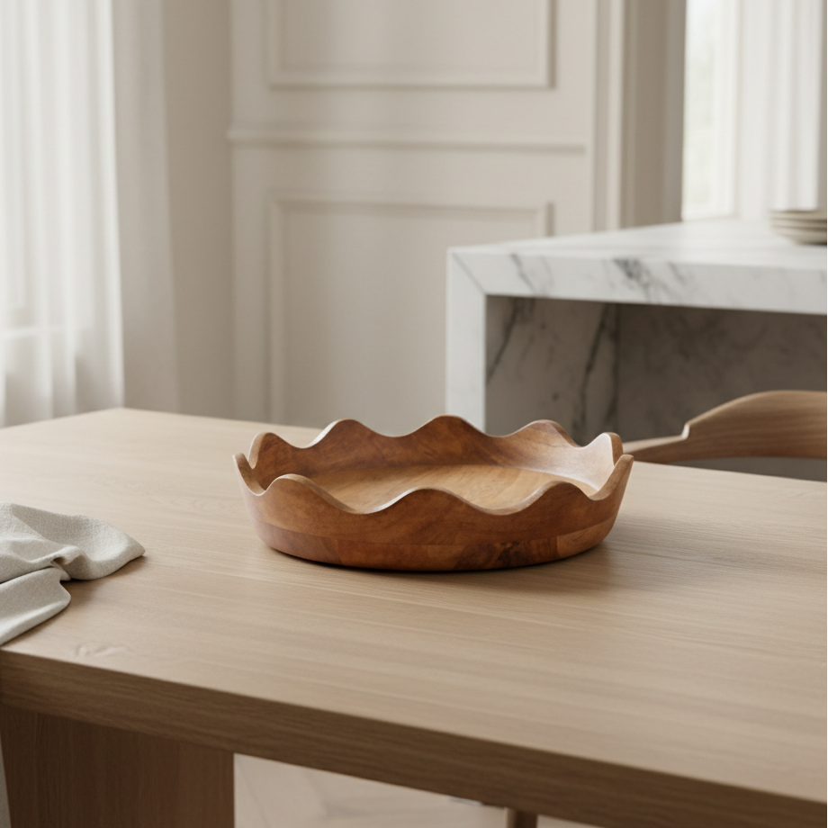 Bamboo Wood Bowl Bowl| Roots Furniture