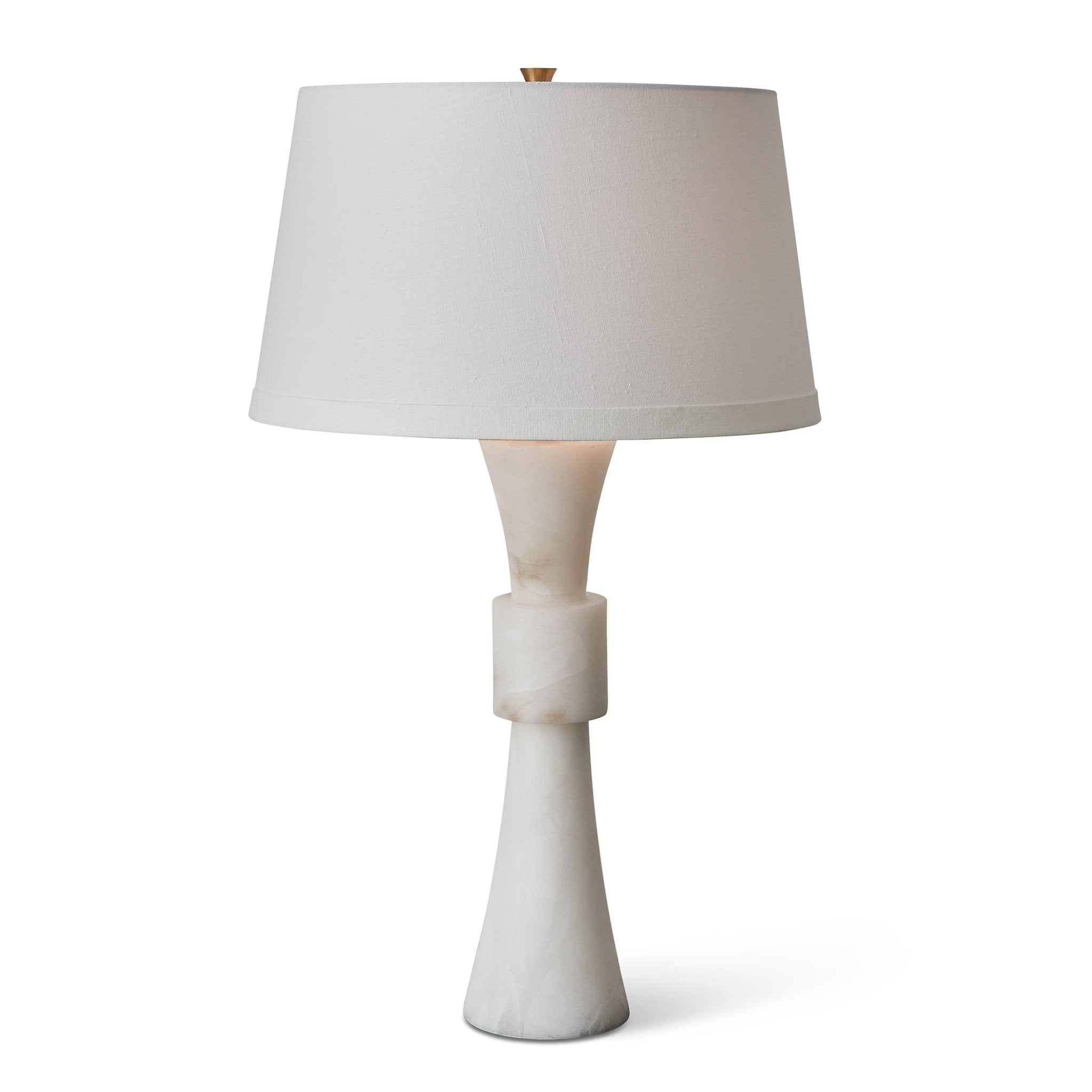 Banded Table Lamp - Alabaster Table Decors| Uttermost