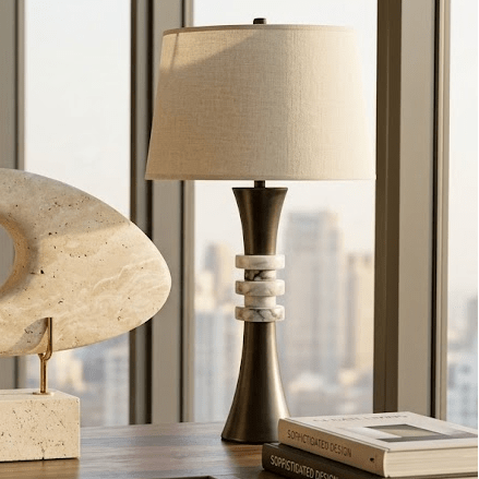 Banded Table Lamp - Onyx Table Lamps| Uttermost