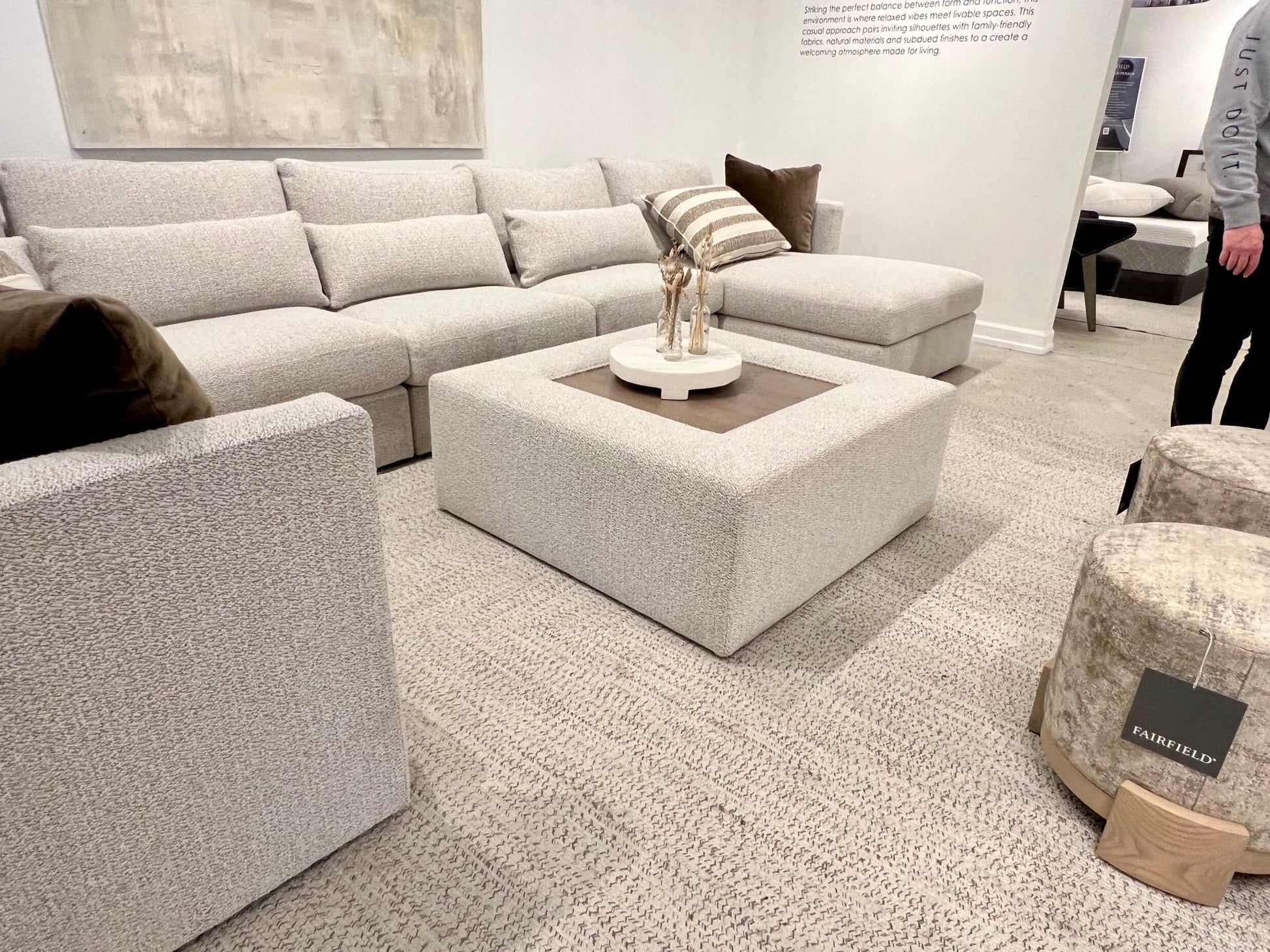 Banks Cocktail Ottoman Ottomans| Fairfield Chair