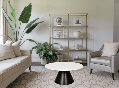 Banswara Marble Coffee Table Black - Al Rugaib Furniture