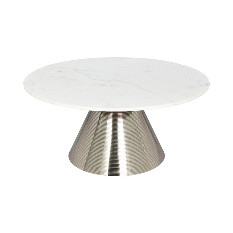 Banswara Marble Coffee Table Silver - Al Rugaib Furniture