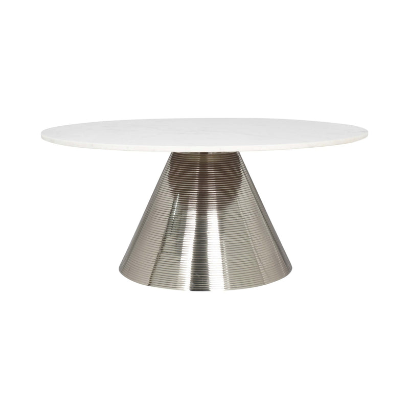 Banswara Marble Coffee Table Silver - Al Rugaib Furniture