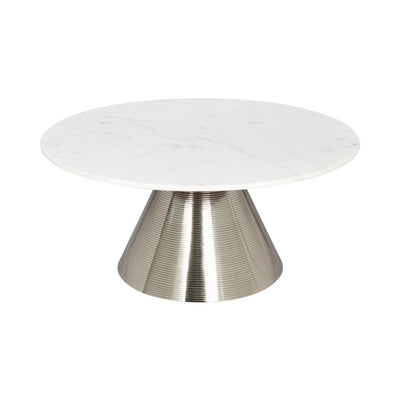 Banswara Marble Coffee Table Silver - Al Rugaib Furniture