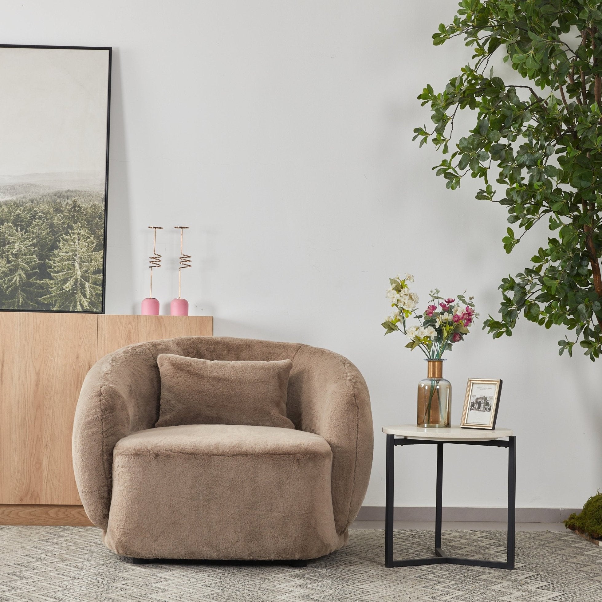 Barcelona brown Accent Chair (102CM) Chairs| Roots Furniture