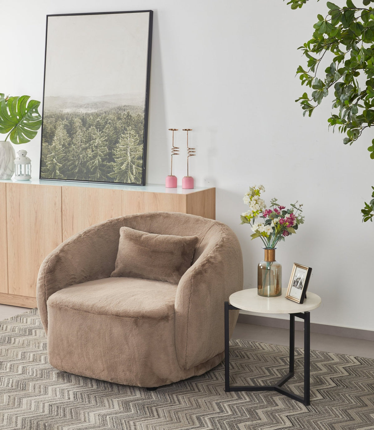 Barcelona brown Accent Chair (102CM) Chairs| Roots Furniture
