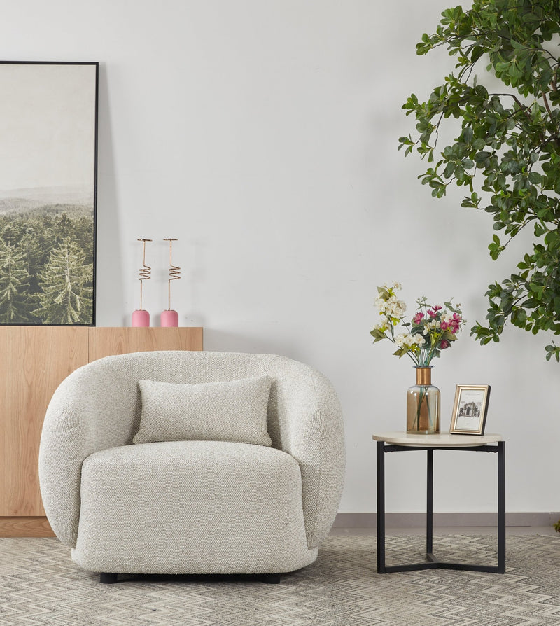 Barcelona MARBLE Accent Chair (102CM) - Al Rugaib Furniture