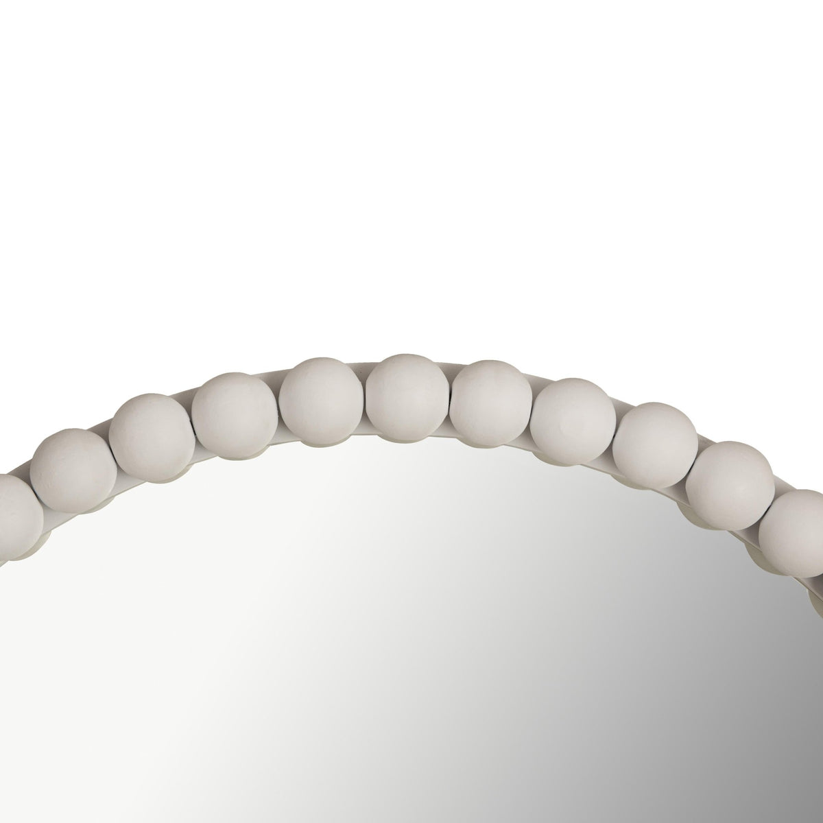 Baria White Wooden Mirror Mirrors| TOV