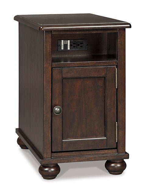 Barilanni Chairside End Table with USB Ports & Outlets Accent & End Tables| Ashley Homestore